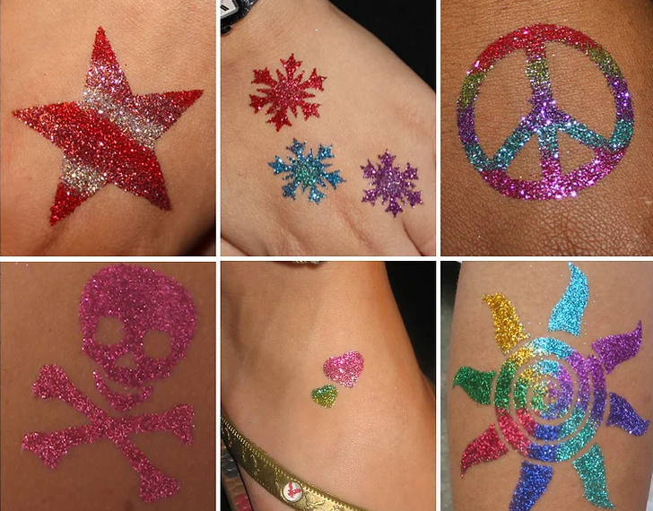 Glitter tattoo