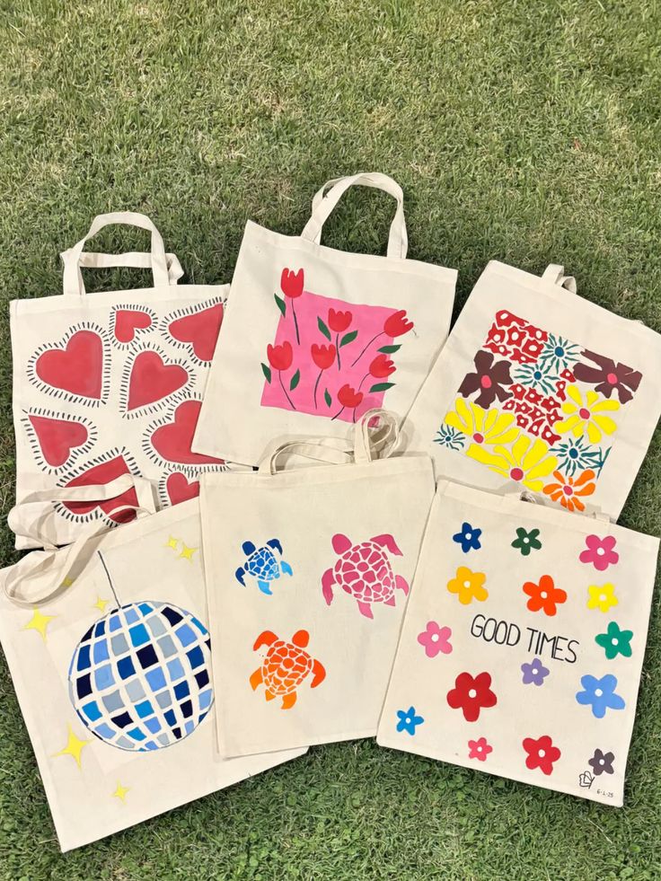 Tote bag painting