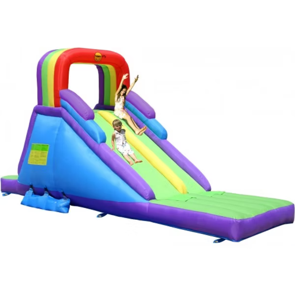 Rainbow Double Slide Bouncy Castle